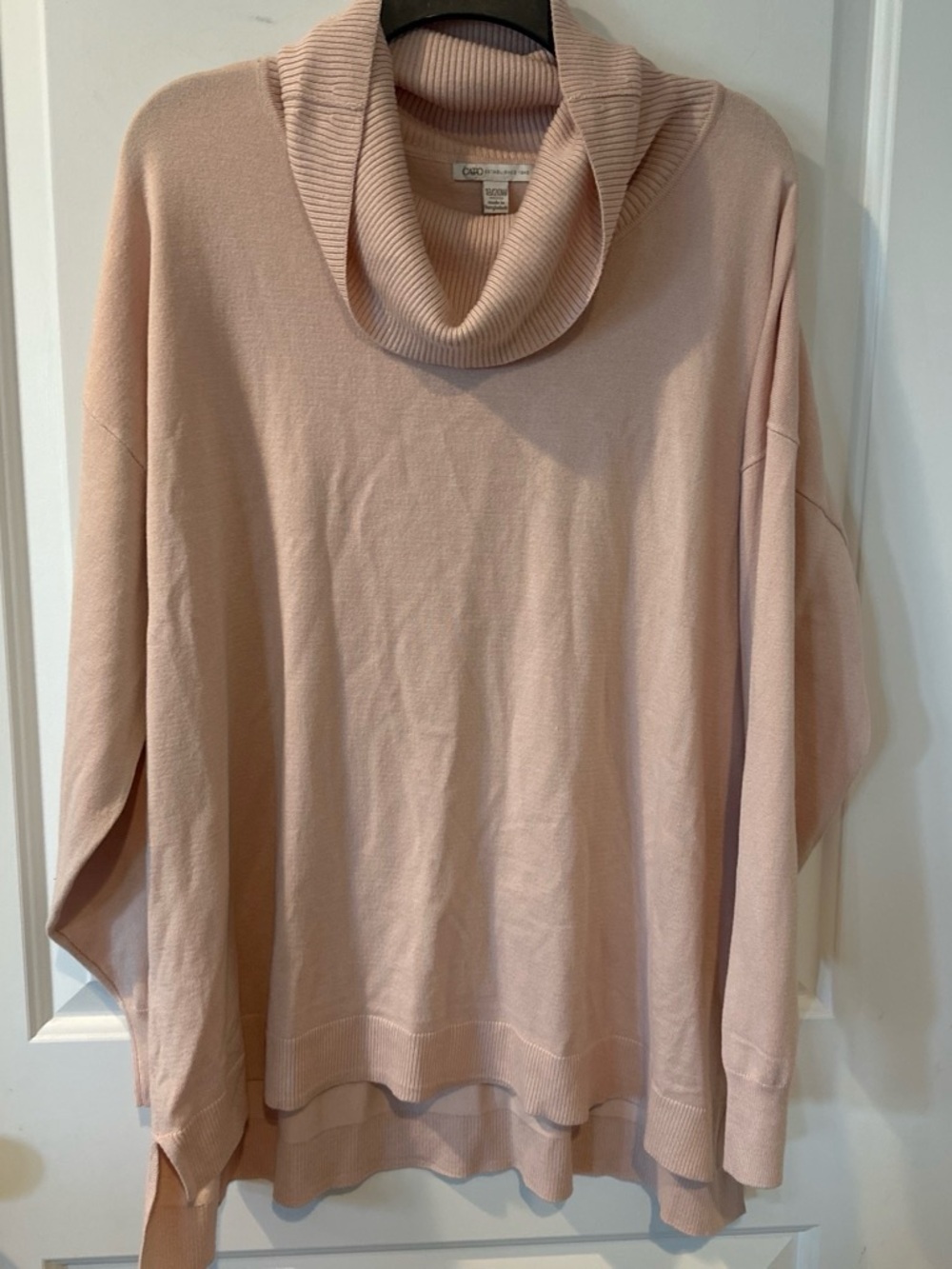 Cato Soft Blush Pink Cowl Neck Sweater
